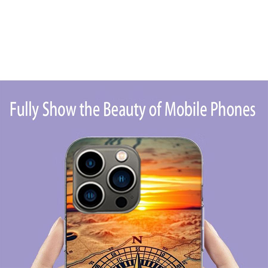 Compass Map Voyage Phone Case For Iphone 17 Air 15 Pro 14 Plus 16 Pro Max 12 13 Mini 11 16E X XS Cover Cute Fundas