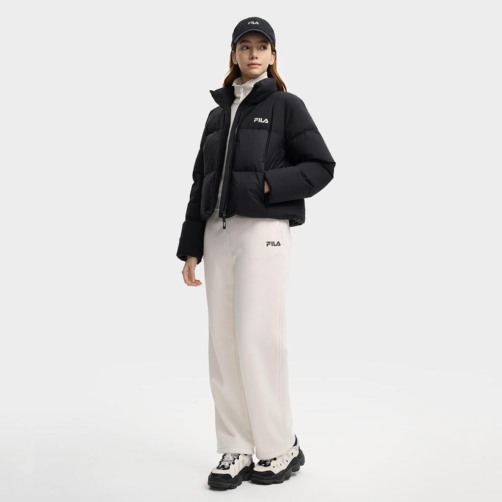 Fila Original RGB Colorful Fashion Classic Simple Retro Personality Trendy Casual Versatile Warm Comfortable Waterproof Down Jacket F11W549902FBK