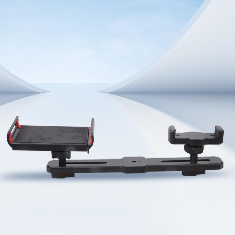 Adjustable 2 in 1 Phone Holder Rotating Clamp For Desktop Car Tripod Supports 4.5-11Inch Devices Mounting Bracket