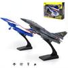 Alloy J-10 Fighter JET Model Acoustooptic Return Force Aviation Military Aircraft Model Toy Ornament Gift F543