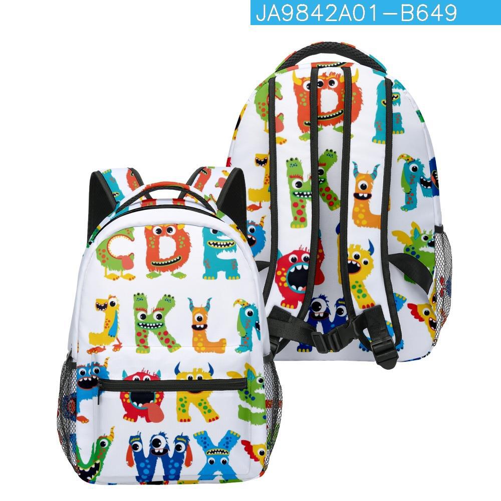 Trendy Kpop Youthful School Bags Unisex National Flag Puppy Travel Bags 3D Print Oxford Waterproof Notebook Shoulder Backpacks