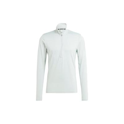 Own The Run 1/4 Zip Long Sleeve Sweatshirt Wonder Silver Men Streetwear IK9566