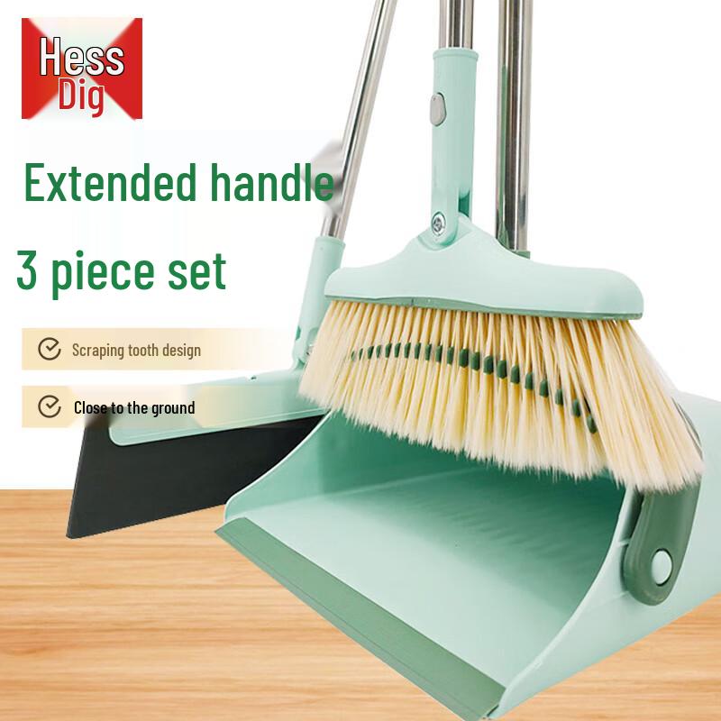 Hesdige Windproof Broom and Dustpan Set Broom and Dustpan Set