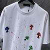 8965 CHROME HEARTS 2026 Summer New High Quality Cotton Round Neck Loose Large Size Men's and Women's T-shirt Couple T-shirt