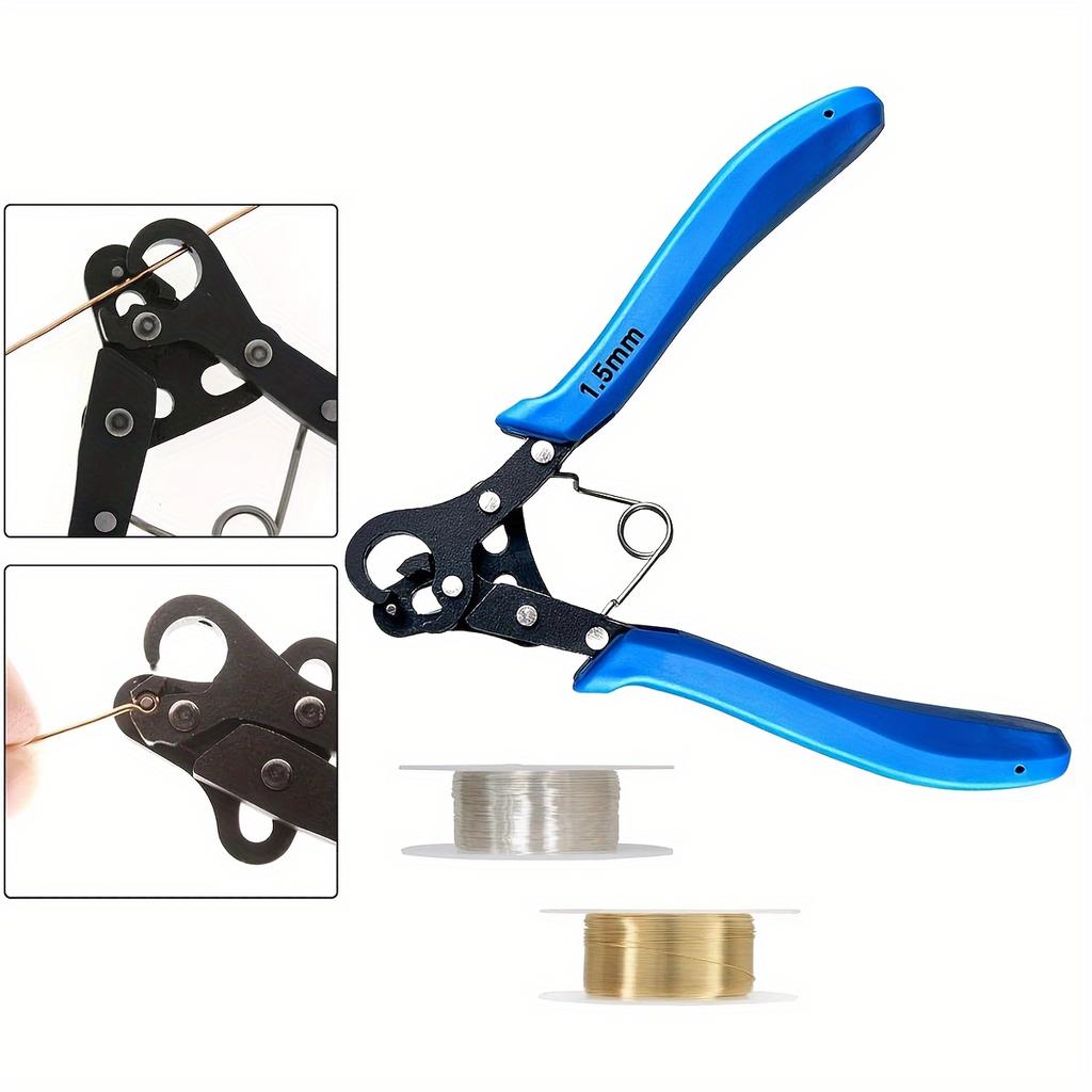 Alicates para Envolver Alambre de Cobre de 1.5/2.255/3mm, Pinza Multifuncional para Hacer Joyas con Diseño Ergonómico para Manualidades DIY
