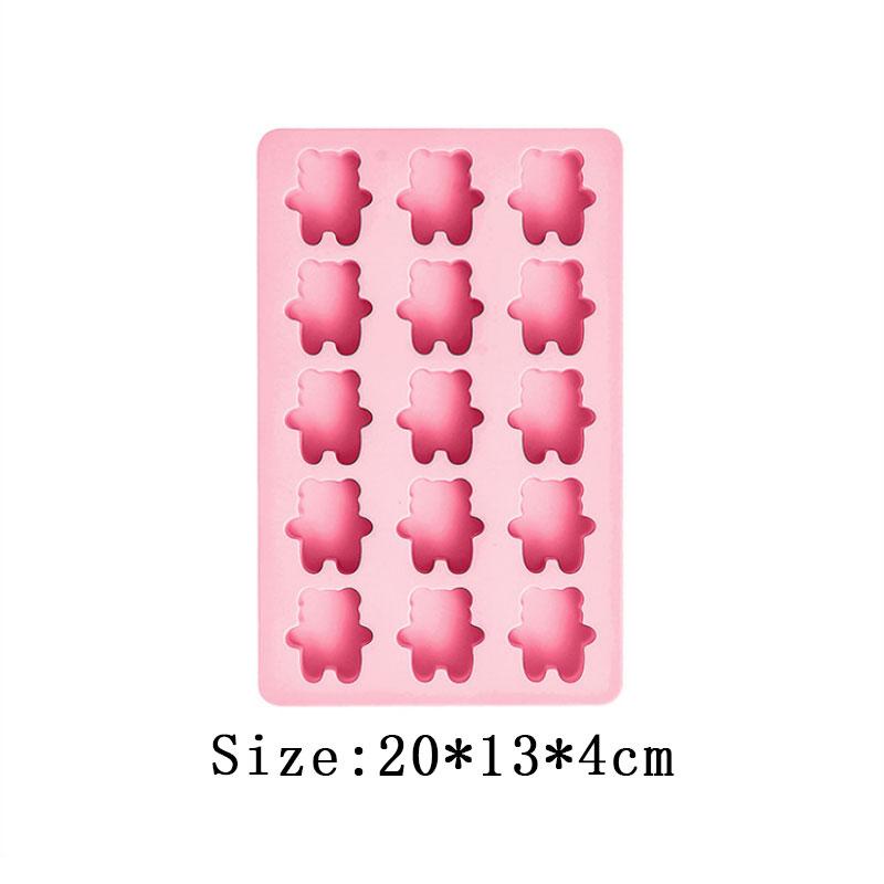 More Style With Lid Geometry Star Ice Mold Bear Chocolate Biscuit Jelly Mould Watermelon Shape Cake Decor Candle Soap Making Set