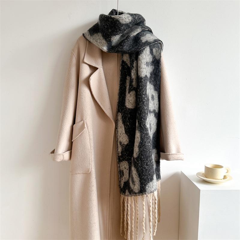 New  Cashmere Scarf Shawl Thicked  Warm Blanket Long Tassels Soft Shawls Neck Wraps Pashmina Scarves Ladies' Luxury Scarf