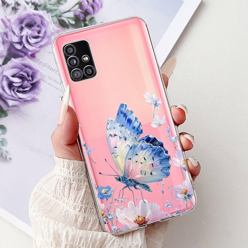 For Samsung Galaxy A71 A51 A31 Case A315F A515F A715F Cover Fashion Painted Soft Silicone Phone Cases For Samsung A51 5G Housing