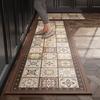 Anti-slip Rugs Kitchen Floor Mat Geometric Pattern Plaid Long Rug Oil-proof Waterproof Non-slip Carpet Home Decor