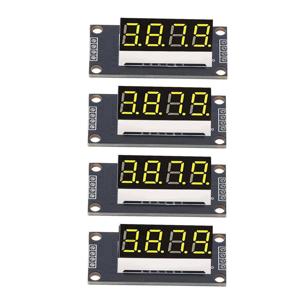 4 Sets Digital Tube Display Module LED 4 Digit 7 Segment 0.36in TM1637 Drive Chip