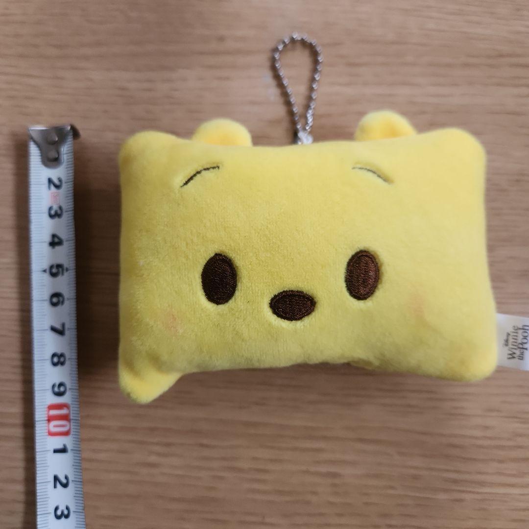 Disney Pooh Marshmallow Square Mascot Plush Keychain