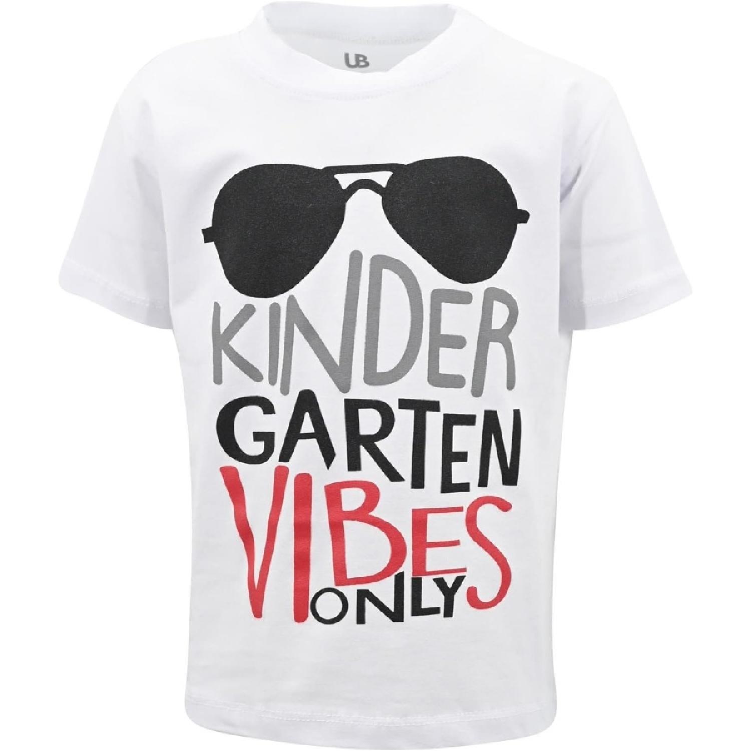 Unique Baby Boys Kindergarten Vibes Only Back to School T Shirt S