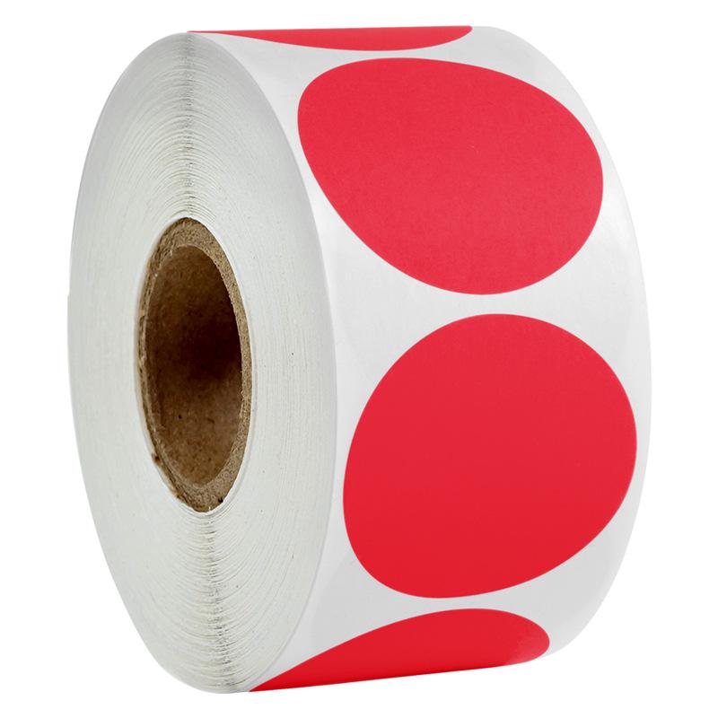 Colorful 3.8 Cm Round Dot Stickers: Decorative Adhesive Labels for Gifts and Organization