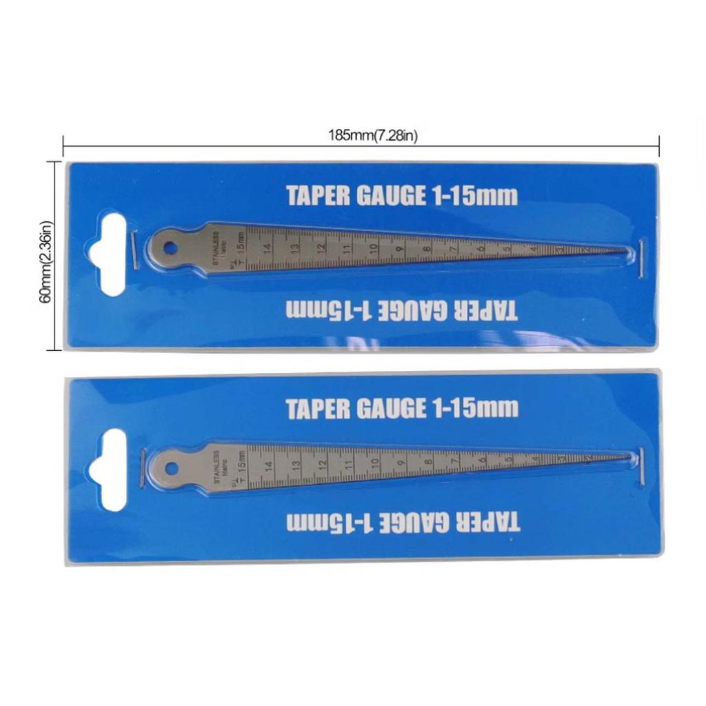 Stainless Steel Gap Gauge - High Precision 0.5mm Laser-Cut Measuring Tool for Inner Diameter, Aperture & Depth