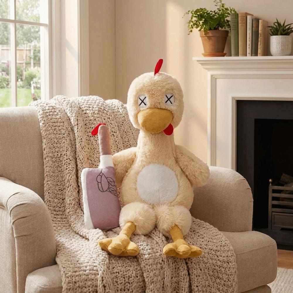 Detachable Stuffed Animal Doll Funny Plush Duck Doll Ornament Duck Plush Toy Home Decoration