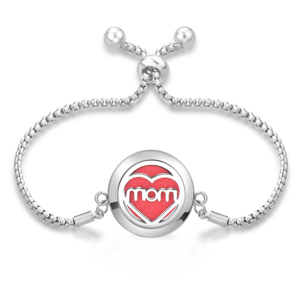 Women's Openable Titanium Steel Essential Oil Diffuser Bracelet
