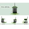 Telecamera Mangiatoia per Uccelli 4MP 2K HD Cattura Video di Uccelli Fotocamera WiFi Alimentata a Energia Solare Batteria con Pannello Solare, Avvisi Istantanei, Birdwatching