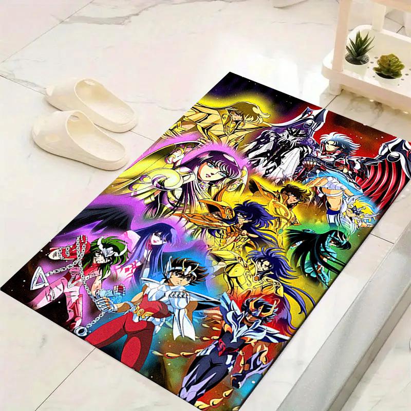 Saint Seiya Carpet Rug for Living Room Bedroom Home Sofa Decoration,Kids play Non-slip Floor Mat