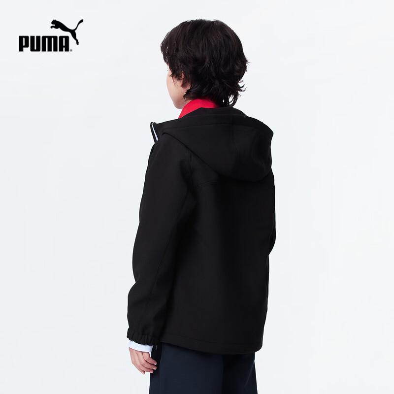 Puma Kids Fleece-Lined Woven Casual Hooded Jacket