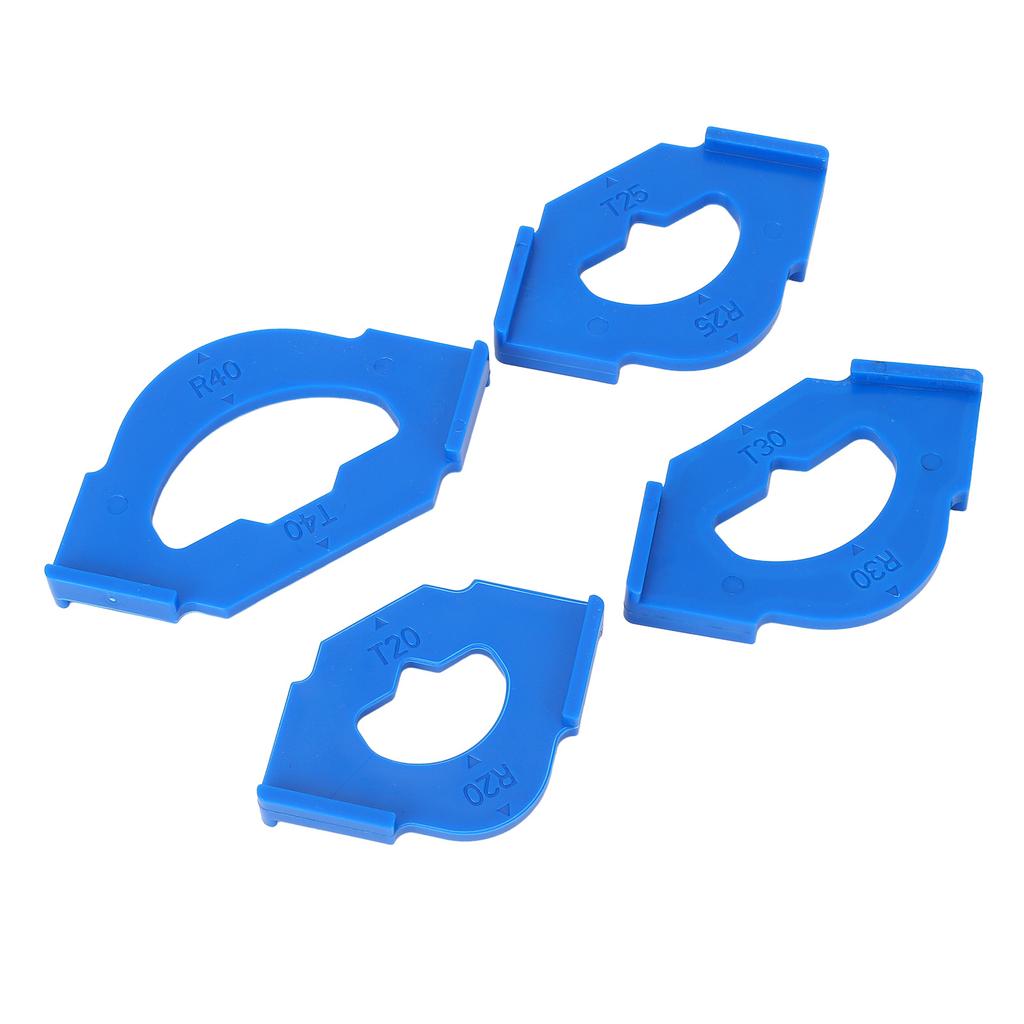 4Pcs Woodworking Round Corner Radius Template Plastic R20T20 R25T25 R30T30 R40T40 Quick Release