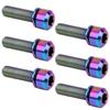 6 Stück tragbar für M5x18 Titanlegierung Mountainbike Rennrad Vorbau-Schraube Hohe Festigkeit bunt