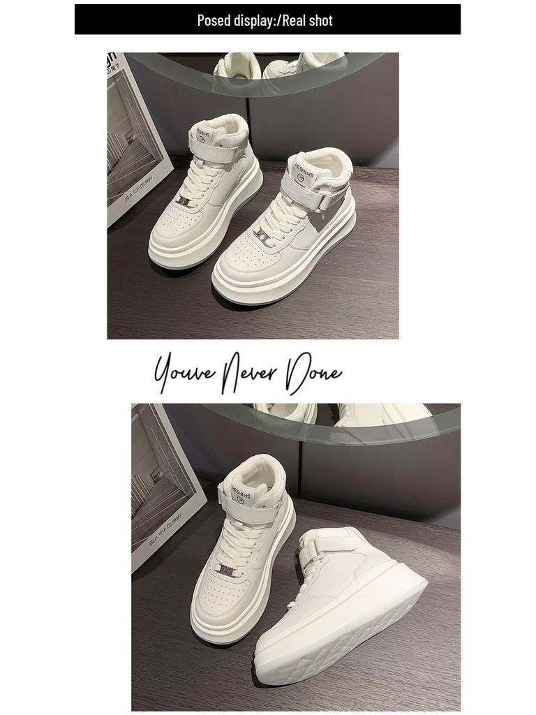 Women's Trendy Autumn/Winter High-Top Sneakers - Thick-Soled Casual Sports Shoes