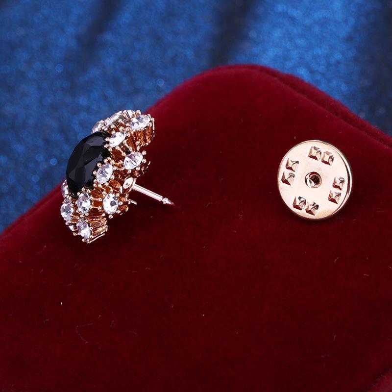 New Fashion Mini Star Brooch Crystal Rhinestone Badge Lapel Pins Men 'S Suit Coat Collar Luxulry Brooches For Women Jewelry Gifts
