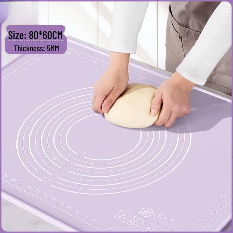 Large Silicone Kneading Mat - Food Grade, Thick, Multipurpose for Baking and Dough