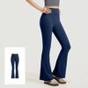 High-waisted Butt-lifting Flare Pants Seamless Nude-feel Yoga Pants Pilates Workout Fitness Leggings
