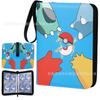 52 Style 400pcs  Card Album 2x2 Loose-leaf Large Capacity Leather Anime Zipper Card Collection Photo Album