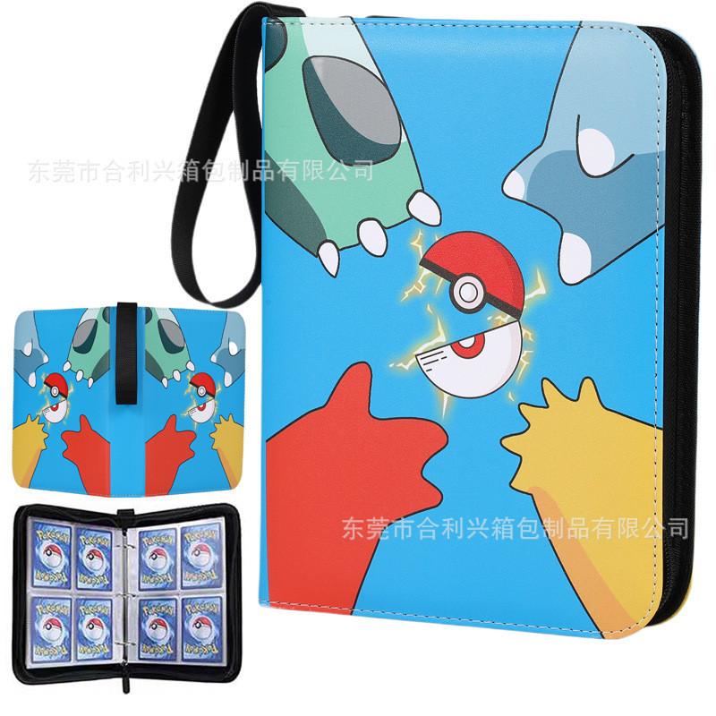 52 Style 400pcs Card Album 2x2 Loose-leaf Large Capacity Leather Anime Zipper Card Collection Photo Album