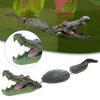 Weatherproofed Synthetic Resin Alligators Simulated Cayman Head Resins Animal for Outdoor Pond Yard Decoration