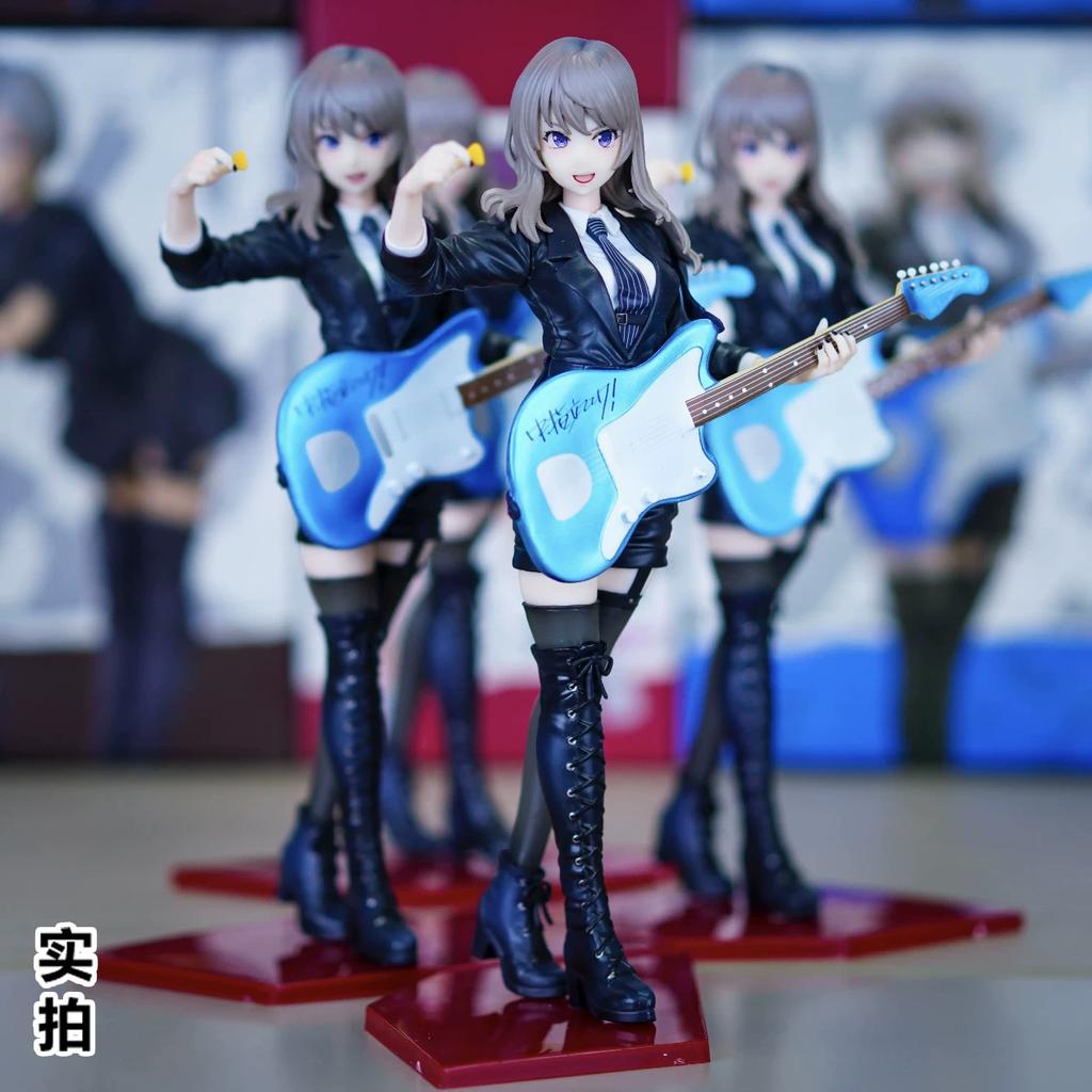 Gw Factory Kawanoki Momo Anime Girl Figure Girls Band Guitarist Model Desktop Pc Case Ornament For Anime Fans Figure Collectors