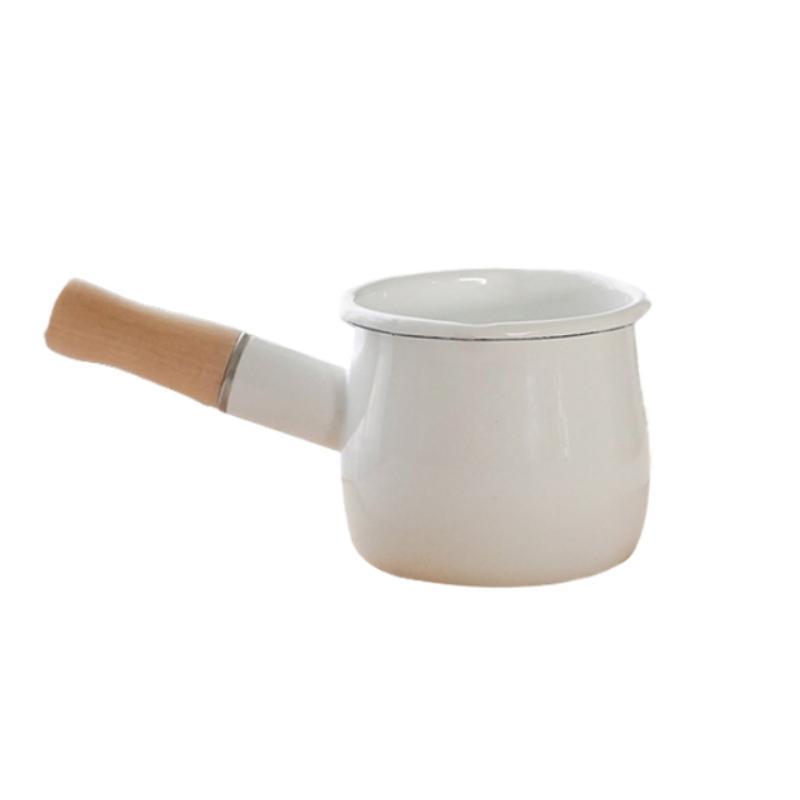 Enameled Milk Pot Baby Supplement Pot Can Be Boiled Simmering Jam Butter Pan Kitchen Cookware