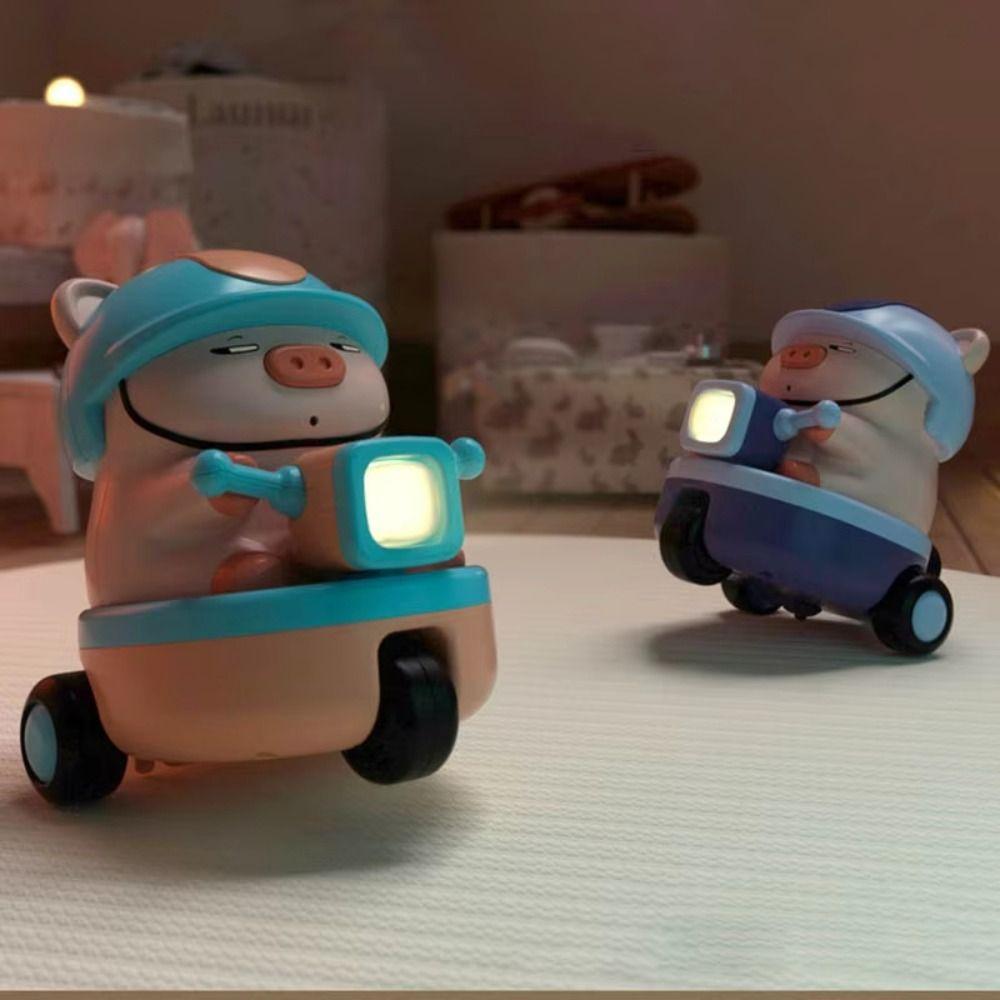 Sound And Light Animal Piggy Electric Car Toy Plastic Children Fun Motorcycle  Birthday Gift