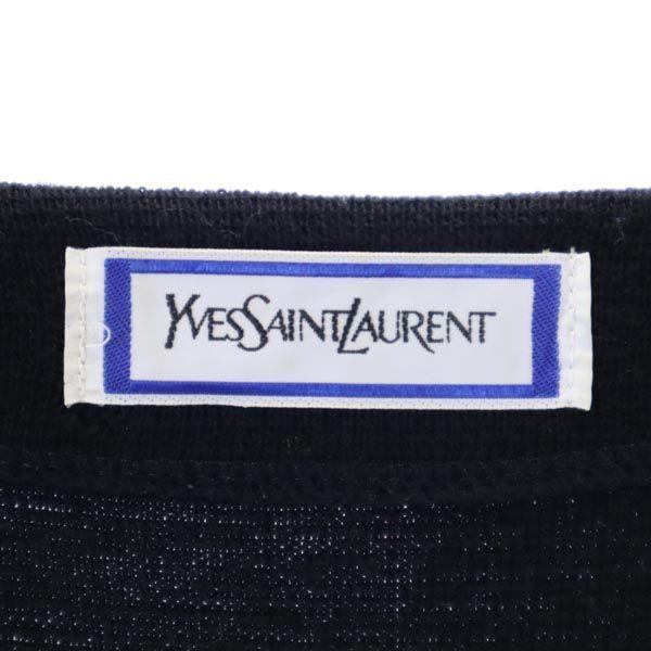 YVES SAINT LAURENT wool Long sleeve one piece M black Women Used