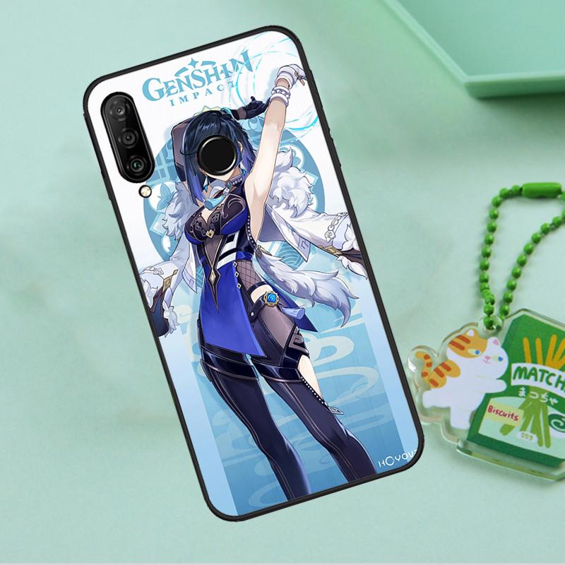Yelan Genshin Impact For Huawei Nova 12i 12s 7i 8i 11i 9 10 SE Y90 Y60 Y70 Y72 Y61 Y91 P30 P40 Lite P60 Pro Case
