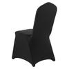 VEVOR 150 Pcs Black Chair Covers, Polyester Spandex Chair Cover, Stretch Slipcovers for Wedding Party Dining Banquet Flat-Front Chair Covers