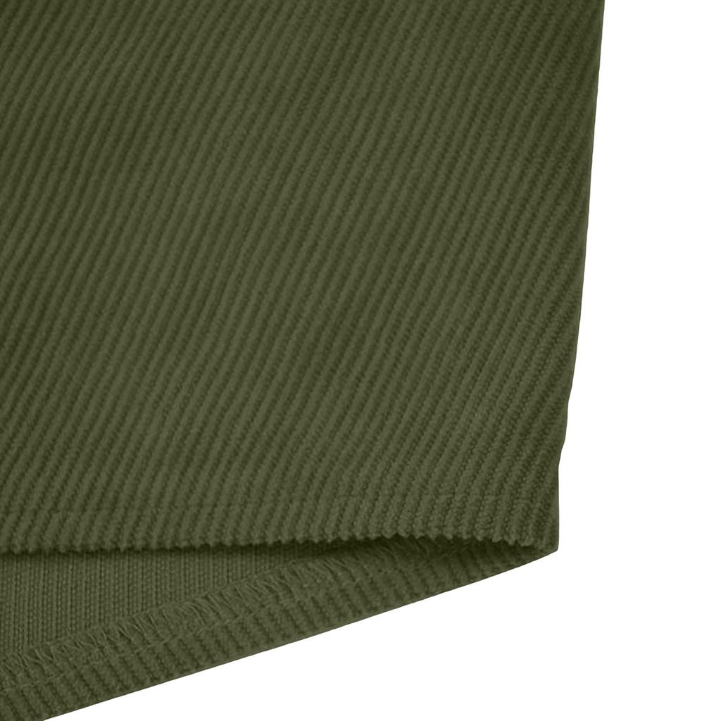Dámský ležérní manšestrový kabát s knoflíky, dlouhým rukávem, kapsami a patchworkovým designem