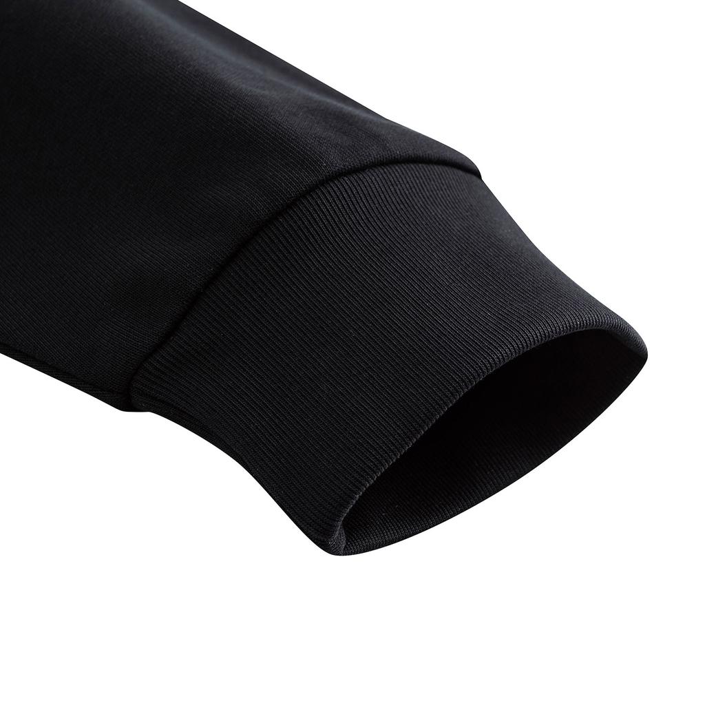 Anta Casual Fashion Trendy Sports Training Couple Knitted Sweatshirt Men sweatshirt Black 952538715-2