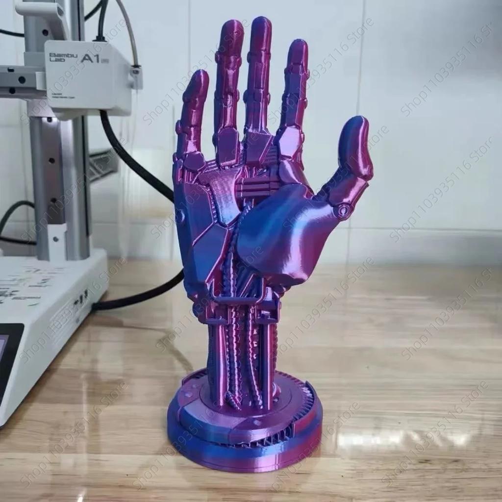3D Cyberpunk Style Robot Bracket Arm Ornament Ps5s Xboxs Series Universal Switchs Handle Placement Home Desktop Decoration Gift