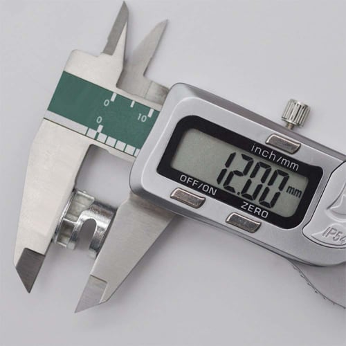 BESTU Camlock Screws, Furniture Connectors, 15mm Diameter, Furniture Camlock Fittings, Connectors, Metal, Silver Tone, for Cabinets, Pack of 12