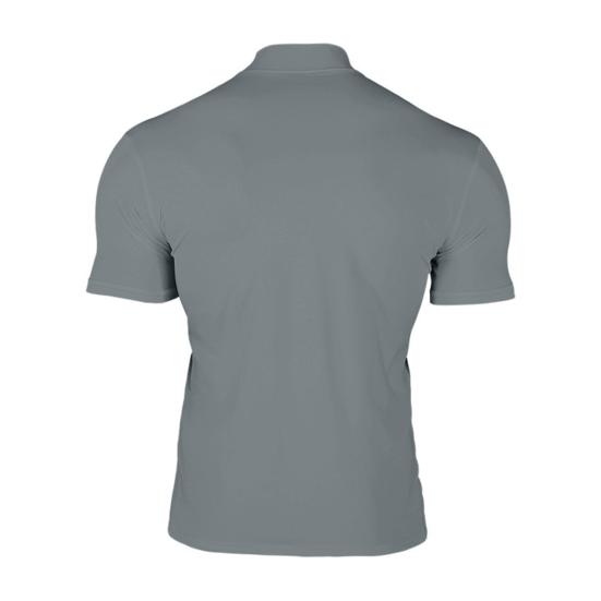 Men Summer T-shirt Half-high Collar Slim Fit Stretchy Solid Color Short Sleeves Base Layer Top Daily Sport Exercise Gym Tee