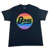 David Bowie T-Shirt Men L Rainbow Rock Band Logo Music Rockstar Pride NEW