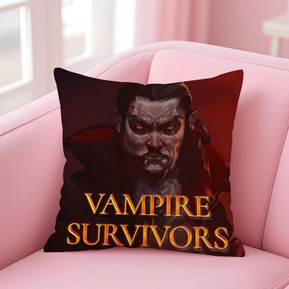 

Popular Game VVampire SurvivorsS Cushion Cover Pillowcase Short Plush Invisible zipper Room Sofa Cushion Cover 30X30cm