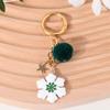 New Christmas Tree Santa Claus Keychains Bag Charm For Women Exquisite Bag Pendant Car Key Ring Jewelry Christmas Gift