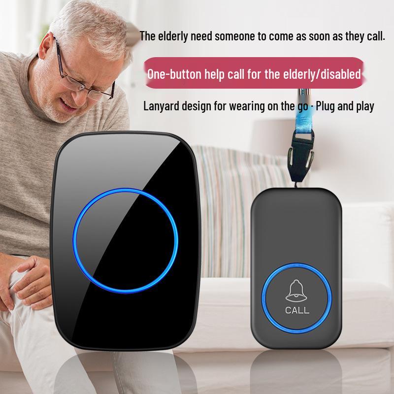 Elderly SOS Wireless Call Button for Bedside Caregiver Alert