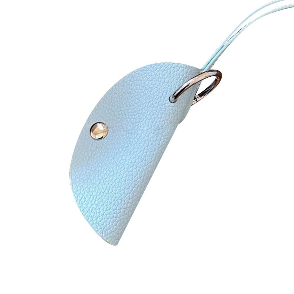Pu Leather Anti-loss Pendant Lanyard Key Bag New Moon Key Case  Women