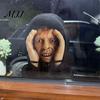 Horror House Ornaments Scary Peeper Hitchhiker Prop, Realistic Mask Prop for Jump Scare, Halloween Decorative Window Silhouettes Adults, Creepy Prank