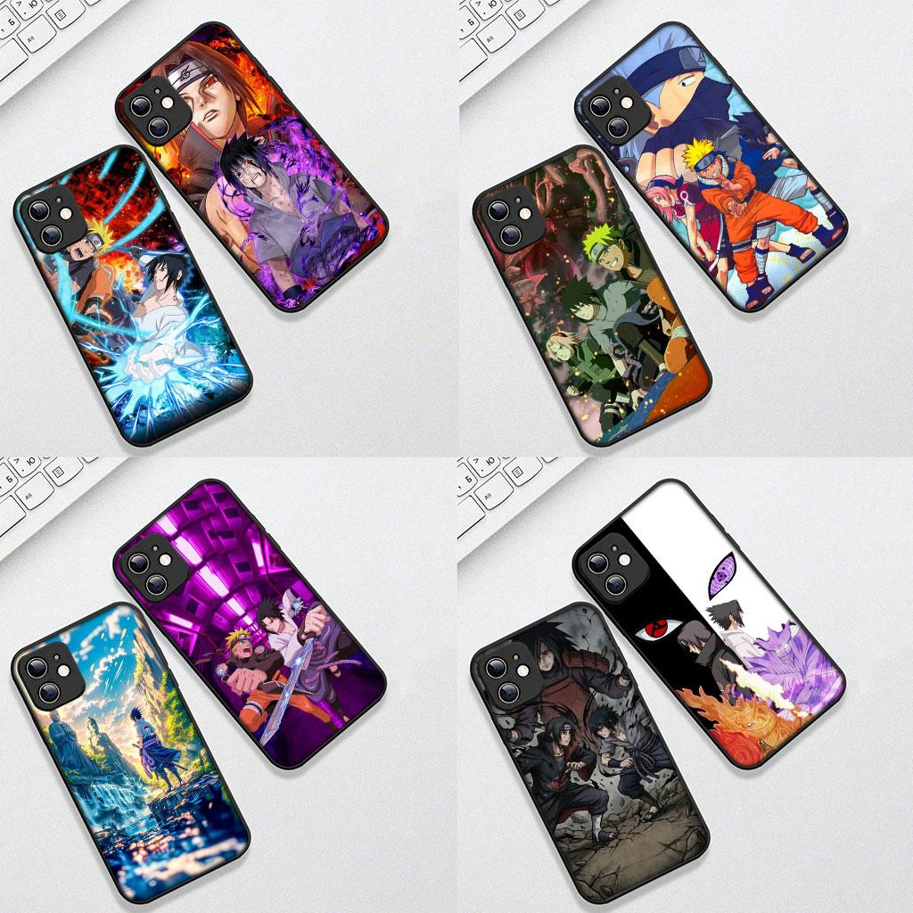 Itachi Narutos Uchiha Sasuke Phone Cover for Apple iPhone 13 12 Mini XS 11 Pro Max 7 8 Plus + XR SE 2022 2020 SE3 Soft Case